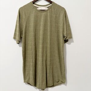 On the Byas Short Sleeve‎ Longer Length Tee Mens Size Large Sage Green